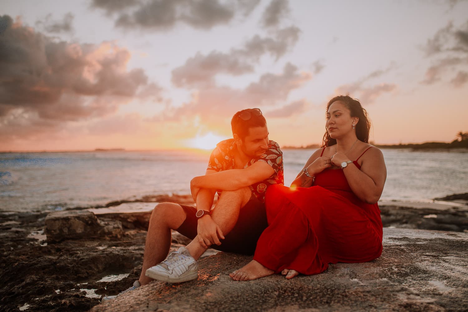 Fotografía de save the date en Cancun por Jesús Amaya fotógrafo de bodas destino en México
